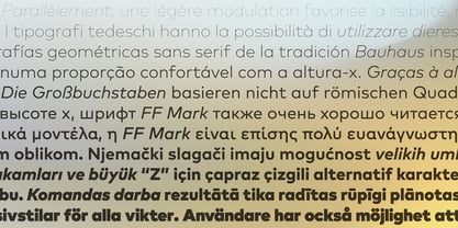 FF Mark Paneuropean Font Poster 4